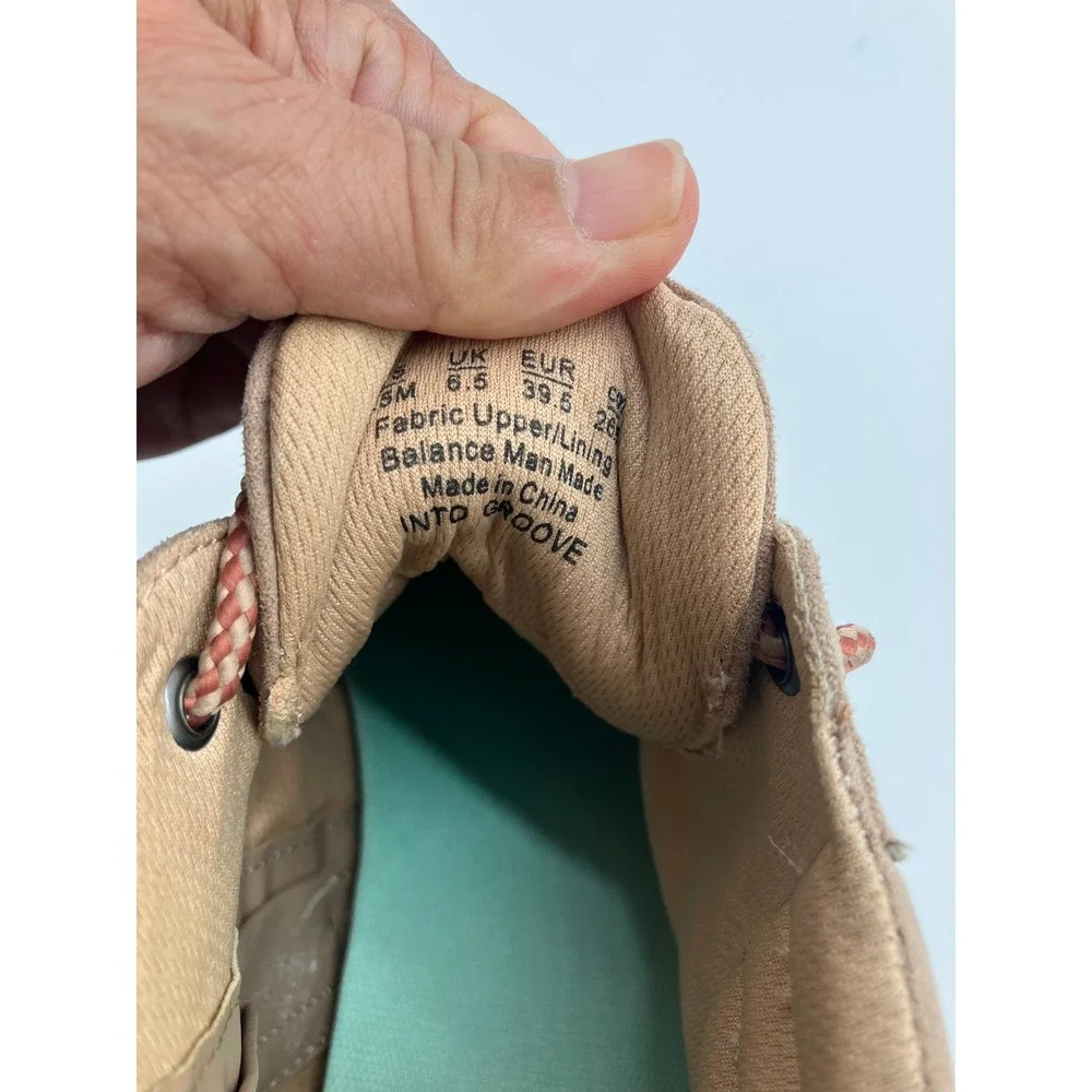 Dr. Scholls Suede Wedge Sneakers Tan Lace Up Side Zip Boots Womens 9.5M